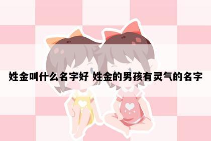 姓金叫什么名字好 姓金的男孩有灵气的名字