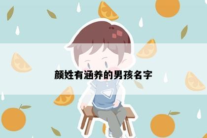 颜姓有涵养的男孩名字